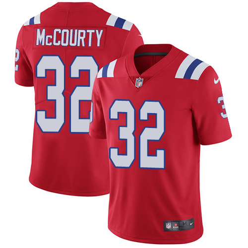 Nike Patriots #32 Devin McCourty Red Alternate Men's Stitched NFL Vapor Untouchable Limited Jersey